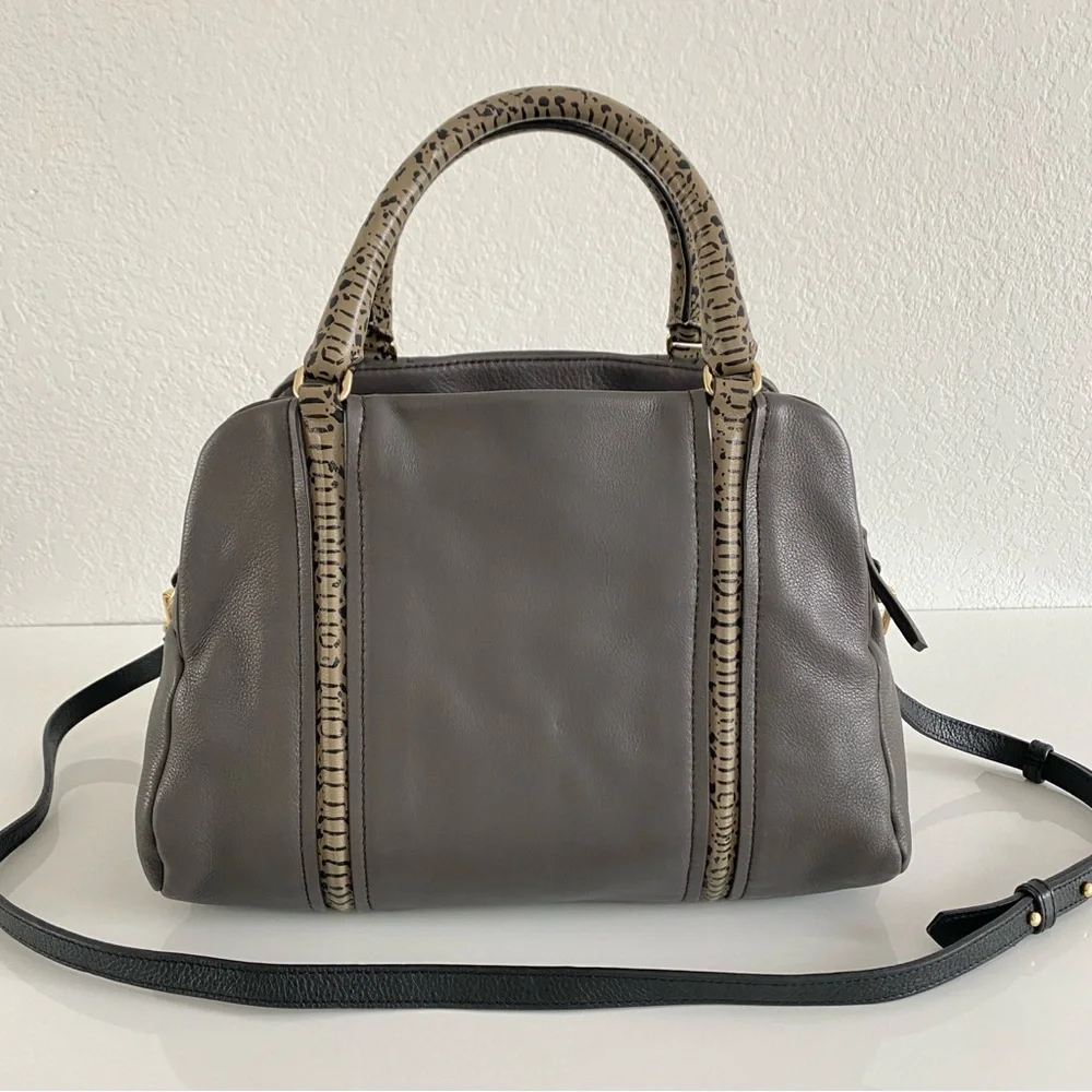Marc by Marc Jacobs Q Snake Satchel gray Leather Bag